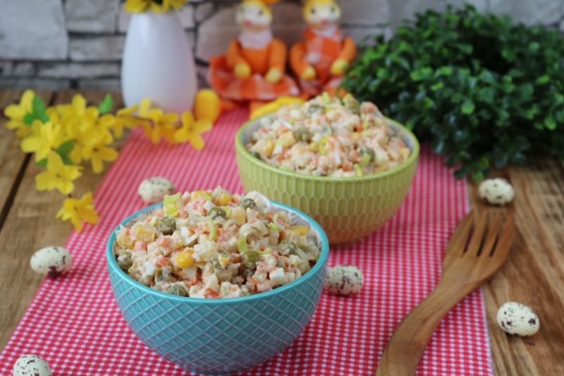 Sałatka jarzynowa-porosołowa  Sałatka jarzynowa-porosołowa