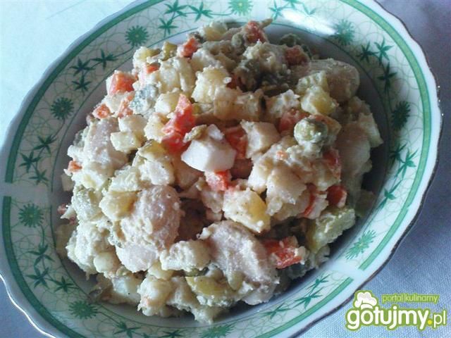 Sałatka jarzynowa z fasolą 