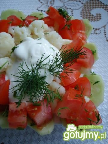 Sałatka kalafiorowa wg Mychy Sałatka kalafiorowa wg Mychy