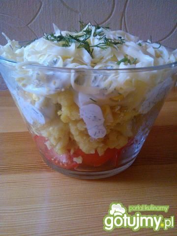 Sałatka kalafiorowa z pomidorem Sałatka kalafiorowa z pomidorem