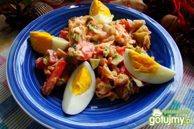Sałatka kapuściana z jajkiem 