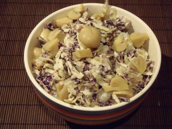 Sałatka kapuściana z pieczarkami Sałatka kapuściana z pieczarkami