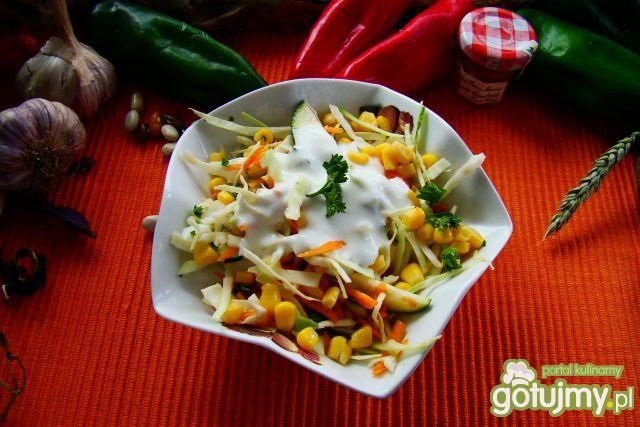 Sałatka kapuściana z śmietaną 