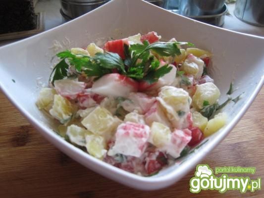 Sałatka kartoflana z surimi Sałatka kartoflana z surimi