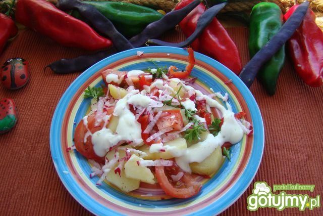 sałatka kartoflano rzodkiewkowa 