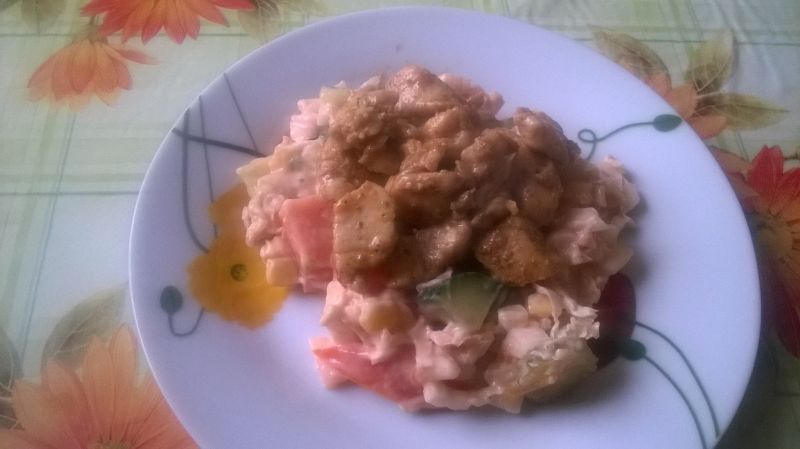 Sałatka kebab na szybko