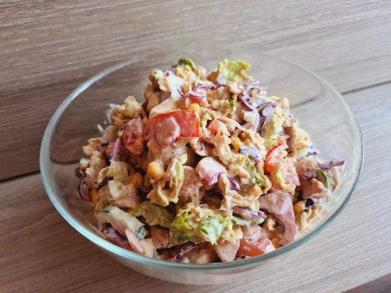 Sałatka kebab z czerwoną kapustą Sałatka kebab z czerwoną kapustą