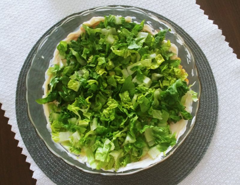 Sałatka kebabowa z sałatą rzymską