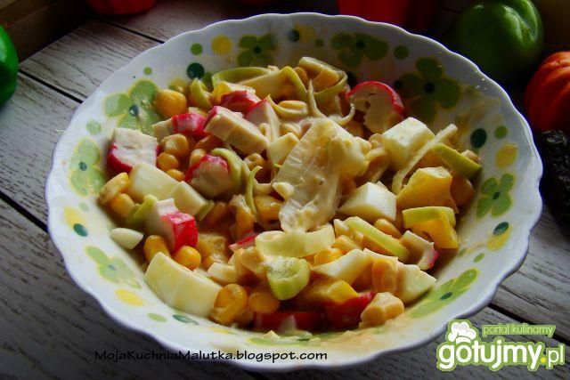 Sałatka krabowa z porem