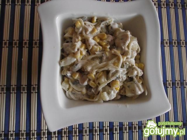 Sałatka - kurczak z ananasem Sałatka - kurczak z ananasem