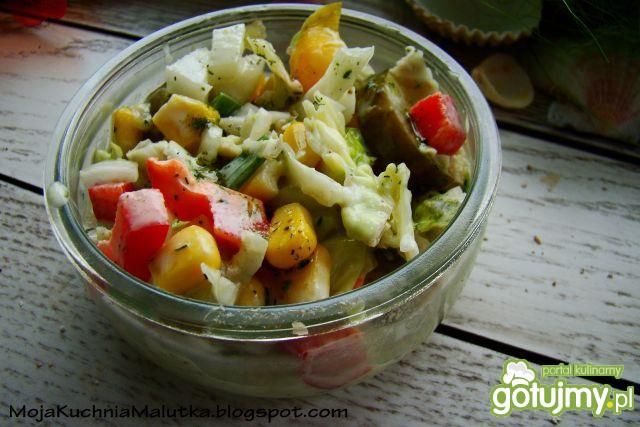 Sałatka letnia z kapusty włoskiej 