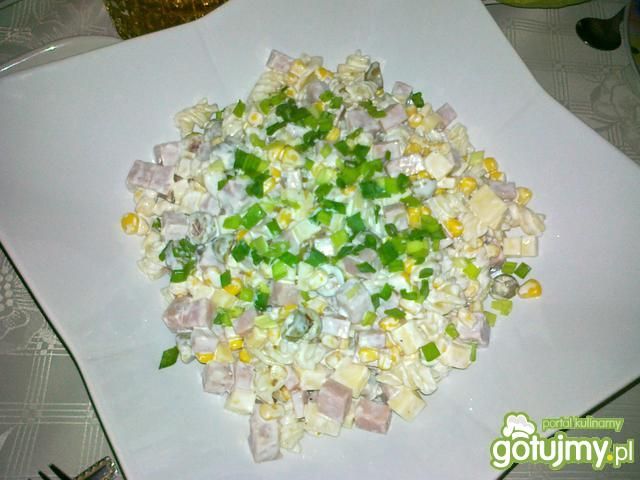 Sałatka makaronowa z oliwkami z papryką Sałatka makaronowa z oliwkami z papryką