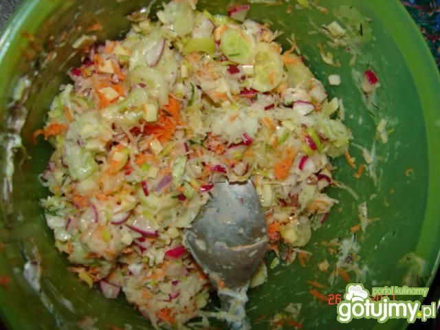 Sałatka na bazie zielonego ogórka