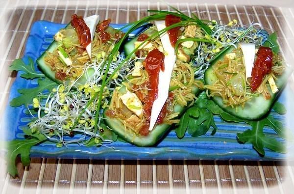 Sałatka na ogórku dla Szczurka