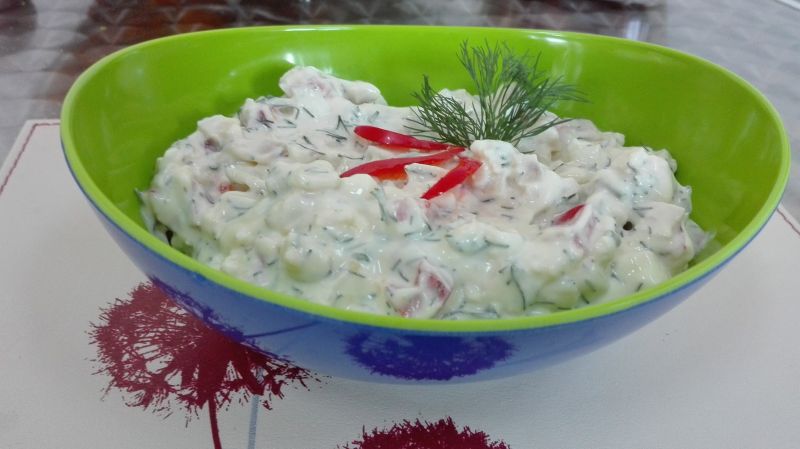 Sałatka nr 8 Szynka z jajkiem Dieta 1200 kalorii