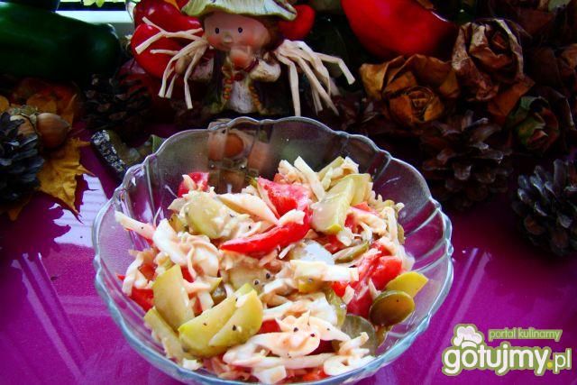 Sałatka obiadowa z papryką  Sałatka obiadowa z papryką