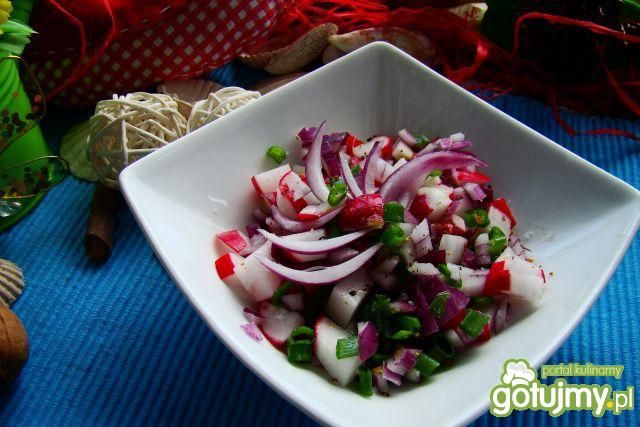 Sałatka obiadowa z rzodkiewki  Sałatka obiadowa z rzodkiewki