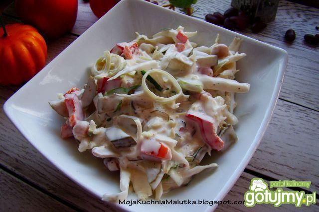 Sałatka obiadowa z sosem majonezowym  Sałatka obiadowa z sosem majonezowym