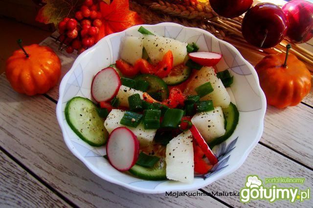 Sałatka ogórkowo melonowa Sałatka ogórkowo melonowa
