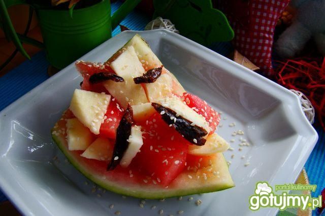 Sałatka owocowa z arbuzem  Sałatka owocowa z arbuzem