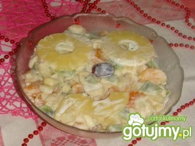 Sałatka owocowa z bananem Sałatka owocowa z bananem