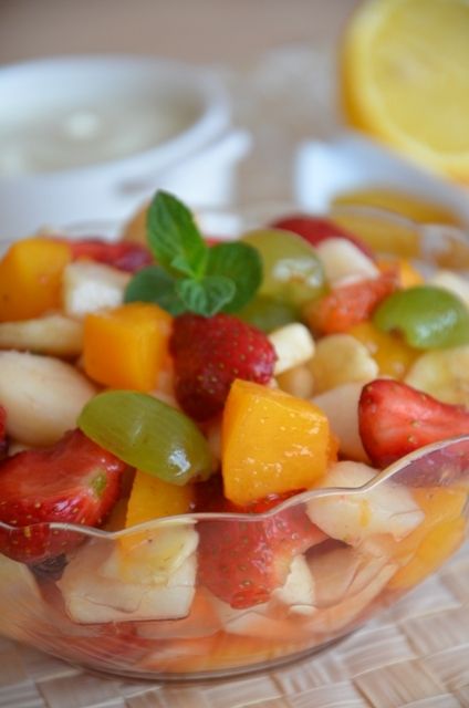 Sałatka owocowa z serkiem Sałatka owocowa z serkiem