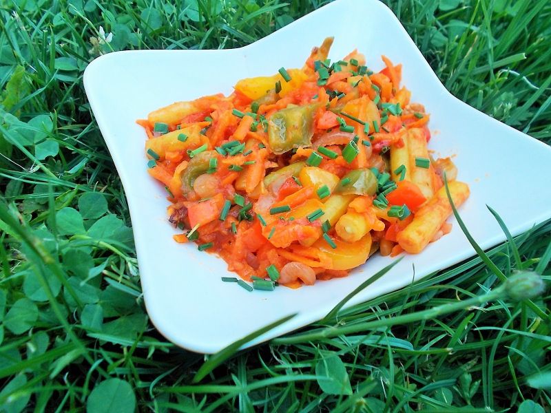 Sałatka paprykowo- szparagowa