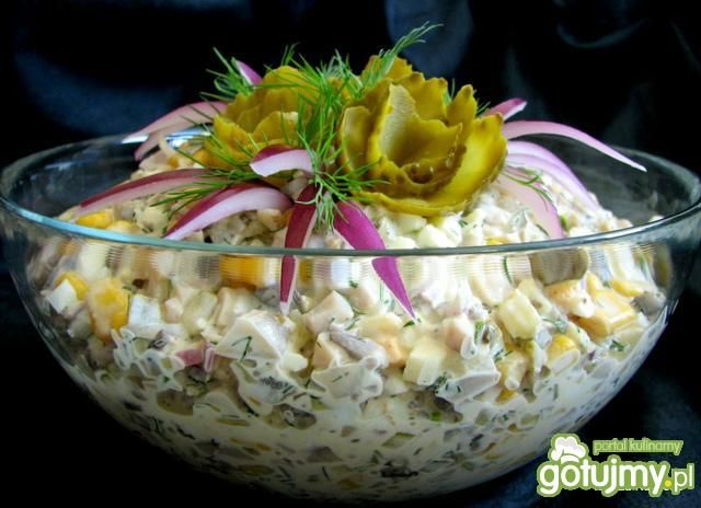 Sałatka pieczarkowa Pyzy  Sałatka pieczarkowa Pyzy