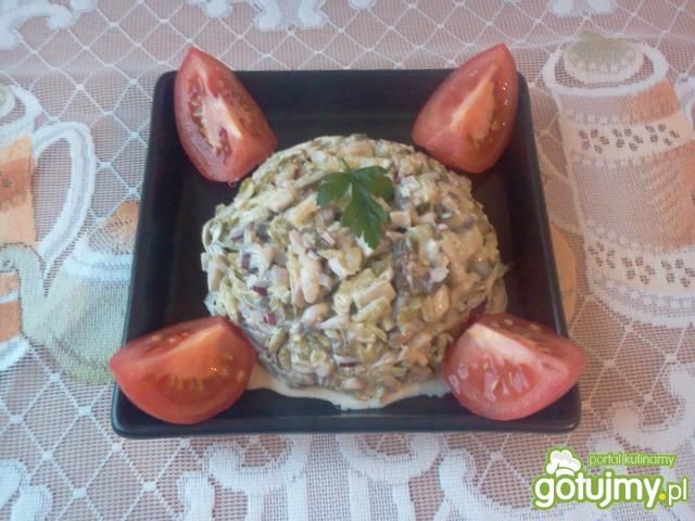 Sałatka pieczarkowa z ogórkiem konser. Sałatka pieczarkowa z ogórkiem konser.