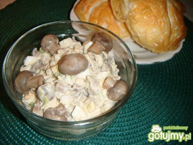 Sałatka pieczarkowo-porowa 2 Sałatka pieczarkowo-porowa 2