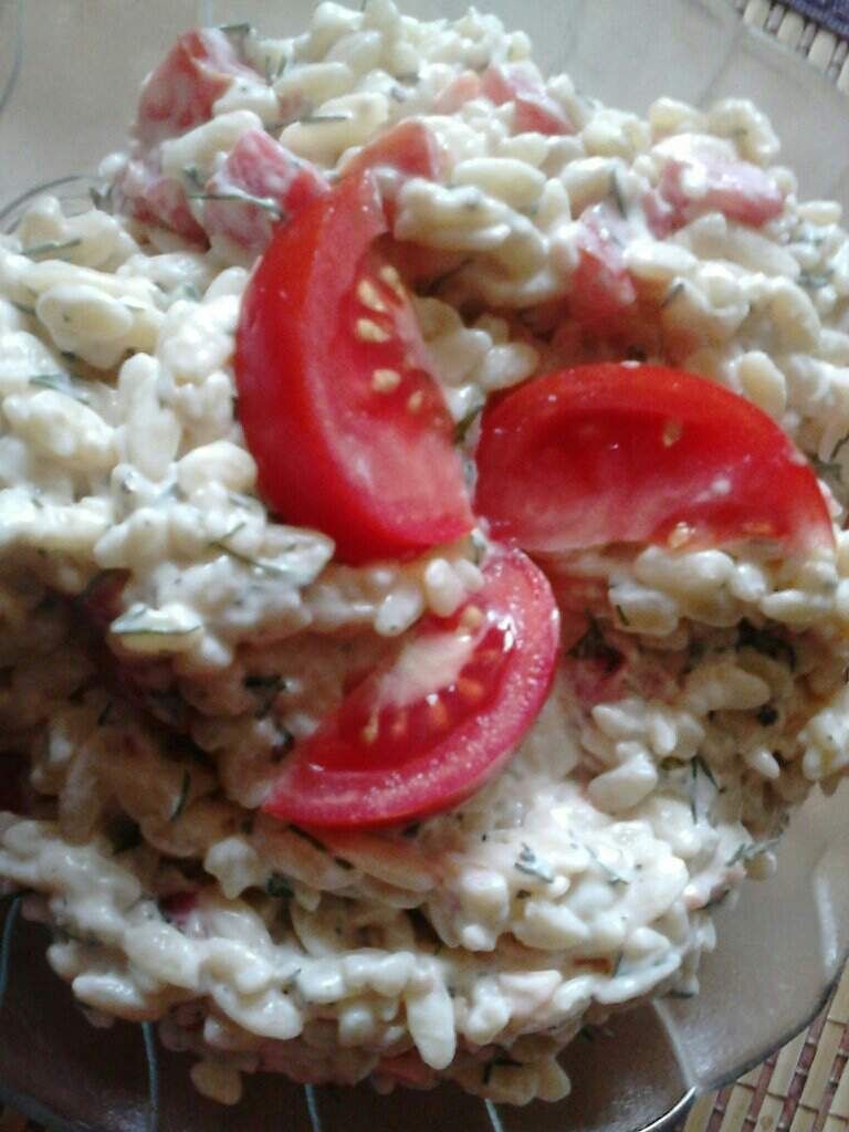 Sałatka pomidorowo - czosnkowa