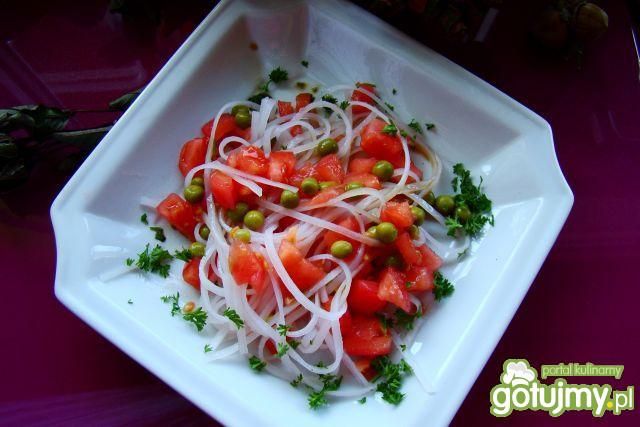sałatka pomidorowo-groszkowa z chili sałatka pomidorowo-groszkowa z chili
