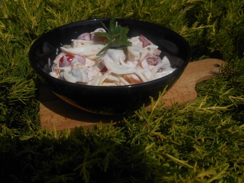 Sałatka pomidorowo-pieczarkowa