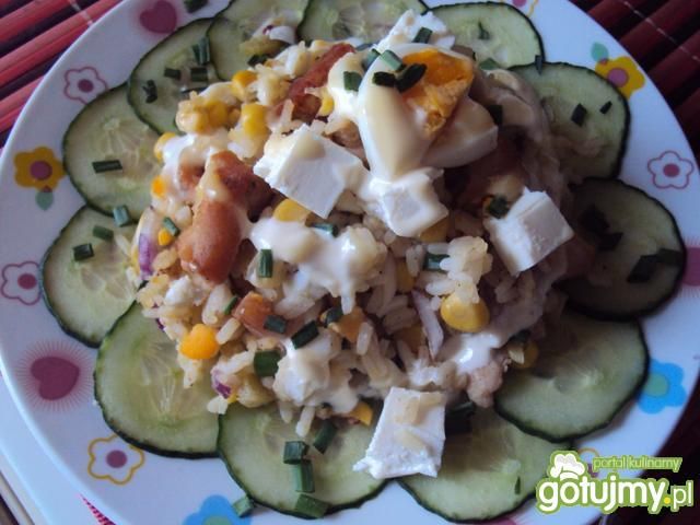 sałatka ryżowa z feta ... sałatka ryżowa z feta ...