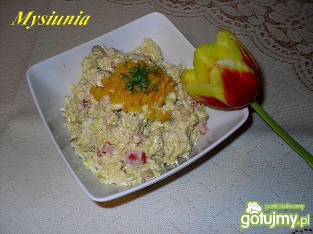 Sałatka ryżowa z kurczakiem Mysiuni Sałatka ryżowa z kurczakiem Mysiuni