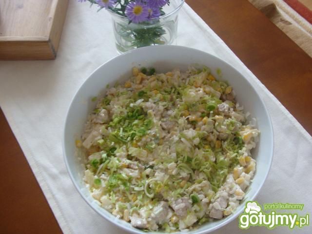 sałatka ryżowa z kurczakiem wg 2milutka