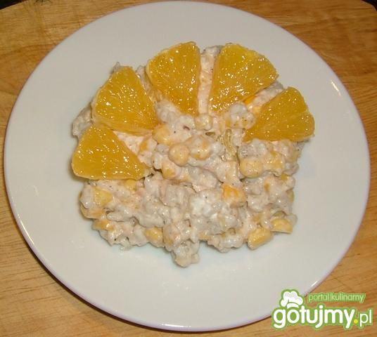 Sałatka ryżowa z pomarańczą
