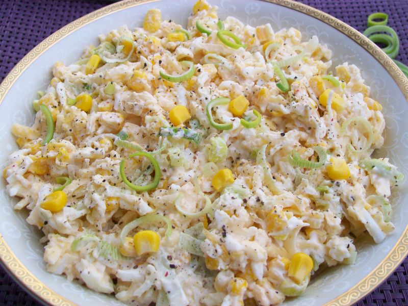 Sałatka serowa z porem  Sałatka serowa z porem