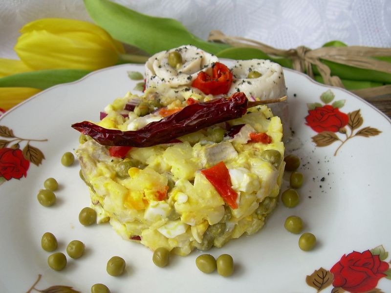 Sałatka śledziowa na ostro