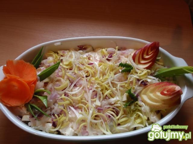 sałatka sledziowa w sosie musztardowym