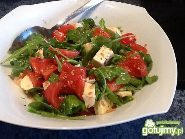 Sałatka trzy kolory.