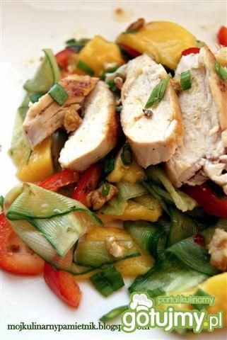 Sałatka w barwach lata słodko-pikantna