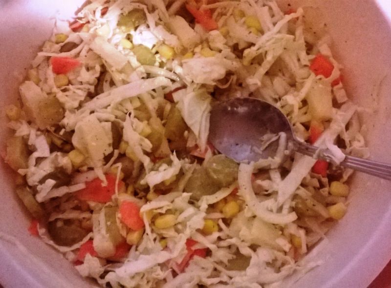 Sałatka w kolorach jesieni 