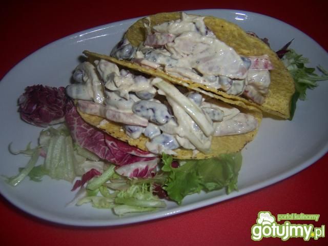 Sałatka w muszlach taco 3 Sałatka w muszlach taco 3