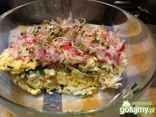 Sałatka warstwowa najprostsza Sałatka warstwowa najprostsza