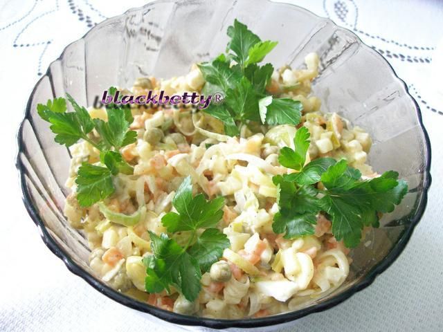 Sałatka warzywna z porem