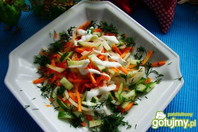 Sałatka wiosenna z koperkiem Sałatka wiosenna z koperkiem