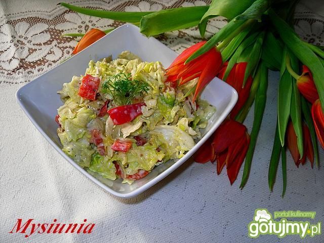 Sałatka wiosenna z kurczakiem Sałatka wiosenna z kurczakiem