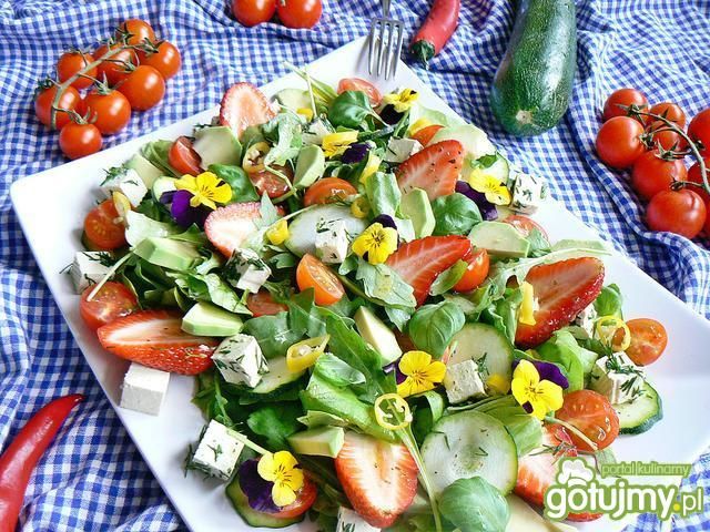 Sałatka wiosna z tofu na zielono Sałatka wiosna z tofu na zielono