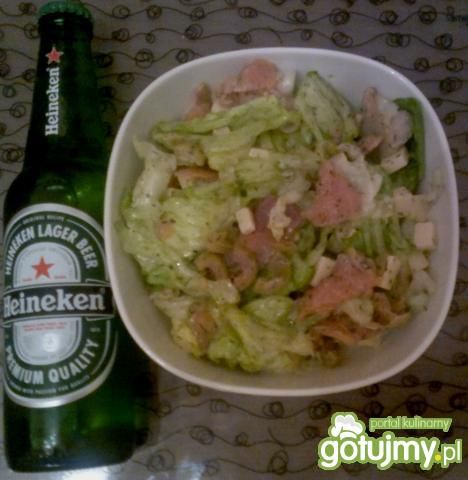 Sałatka z 4 formaggi z łososiem ala gino Sałatka z 4 formaggi z łososiem ala gino